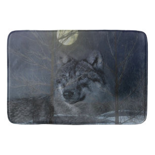 Tapis De Bain Soirée Wolf Spirit Moon