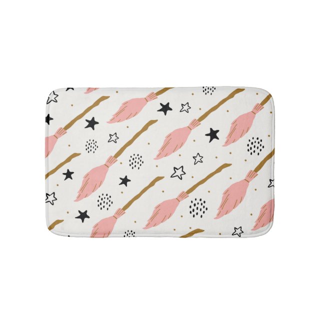 Tapis De Bain Sorcière école Motif de doodle magique (Devant)