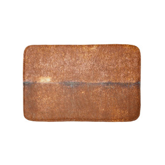 Tapis De Bain Soudé vieux métal, texture rouille.