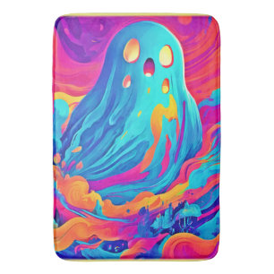 Tapis De Bain Spectral Ghost Halloween Art