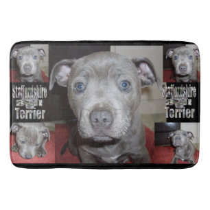 Tapis De Bain Staffordshire Bull Terrier Puppy Time