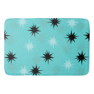 Tapis De Bain Starburst Turquoise Atomique Mat