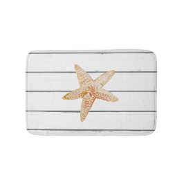 Tapis De Bain Starfish Shiplap Beach Peinture Bain Mat