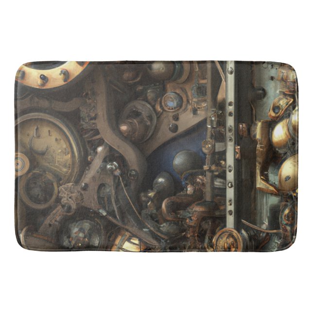 Tapis De Bain Steampunk Art Bath Mat (Devant)