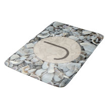 Style de bain initial Coquilles de rivage