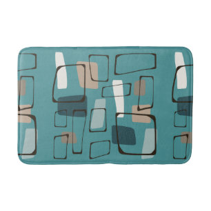 Tapis De Bain Style Eames Turquoise