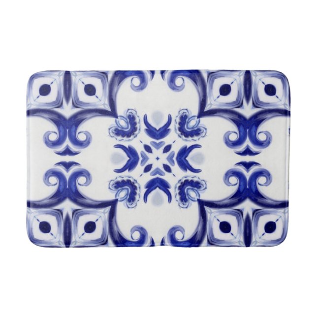 Tapis De Bain Style italien, majolica, tuiles, Mat de bain (Devant)