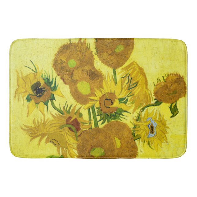 Tapis De Bain Sunflowers Vincent van Gogh (Devant)