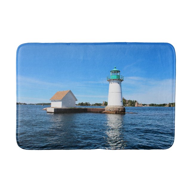 Tapis De Bain Sunken Rock Lighthouse, New York Bath Mat (Devant)