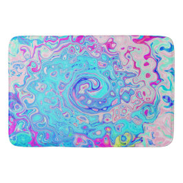 Tapis De Bain Super Abstrait Retro Robin's Oeuf Blue Swirl