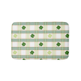 Tapis De Bain Superbe Shamrock Vert Plaid