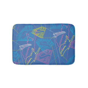 Tapis De Bain Supergirl et logo en couleurs
