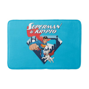 Tapis De Bain Superman & Krypto Soar