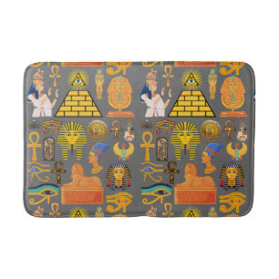 Tapis De Bain Symbole motif Hiéroglyphe égyptien antique