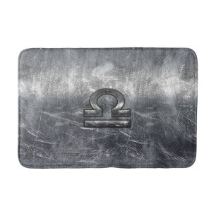 Tapis De Bain Symbole zodiaque de la bibliothèque de style métal