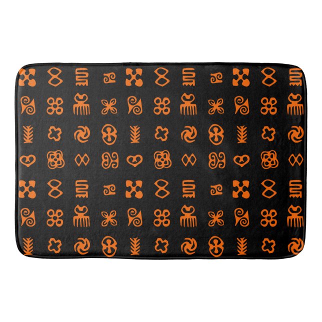 Tapis De Bain Symboles africains Adinkra (Devant)