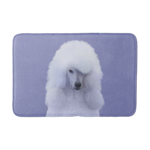Tapis De Bain Tableau blanc standard de caniche - Art original d