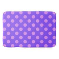 Taches pois lilac sur le bleu-pervenche
