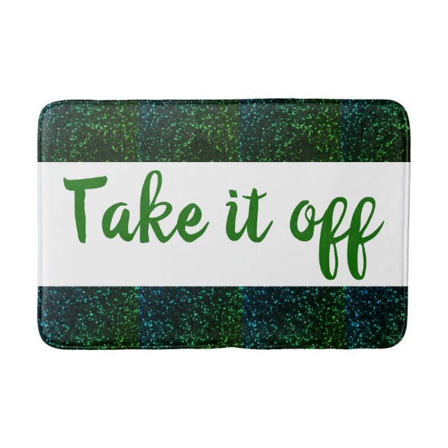 Tapis de bain Take it off / Blue Green Sparkle (Devant)