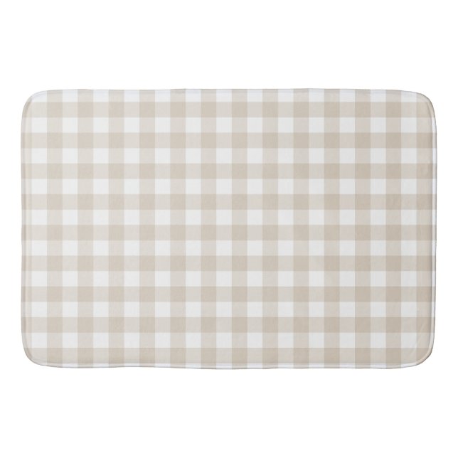 Tapis De Bain Tan En vichy Buffalo Check Plaid (Devant)