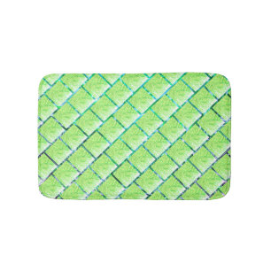 Tapis De Bain Tapete verde, efeito tijolo ou placas cerâmica