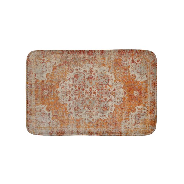 Tapis De Bain Tapis antique oriental orange (Devant)