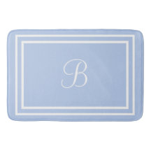 Tapis bleu initial ou nom