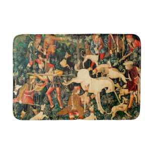 Tapis De Bain Tapisseries Unicorn Classique médiéval défend la c