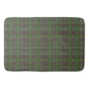 Tapis De Bain Tartan Vert Forêt Cabine