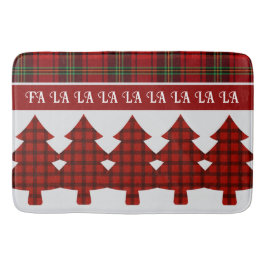 Tapis De Bain Tartan vert rouge