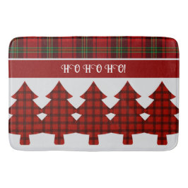 Tapis De Bain Tartan vert rouge