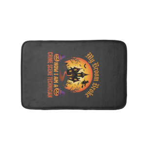 Tapis De Bain Technicien de scène de crime Halloween Sorcellerie