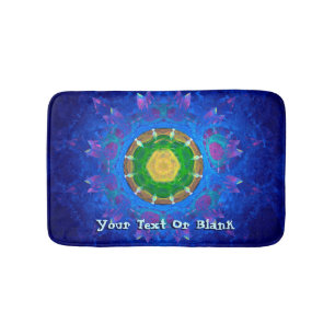 Tapis De Bain Teinture à tarte bleu-vert