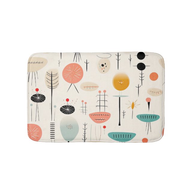Tapis De Bain Tendance du milieu du siècle (Devant)