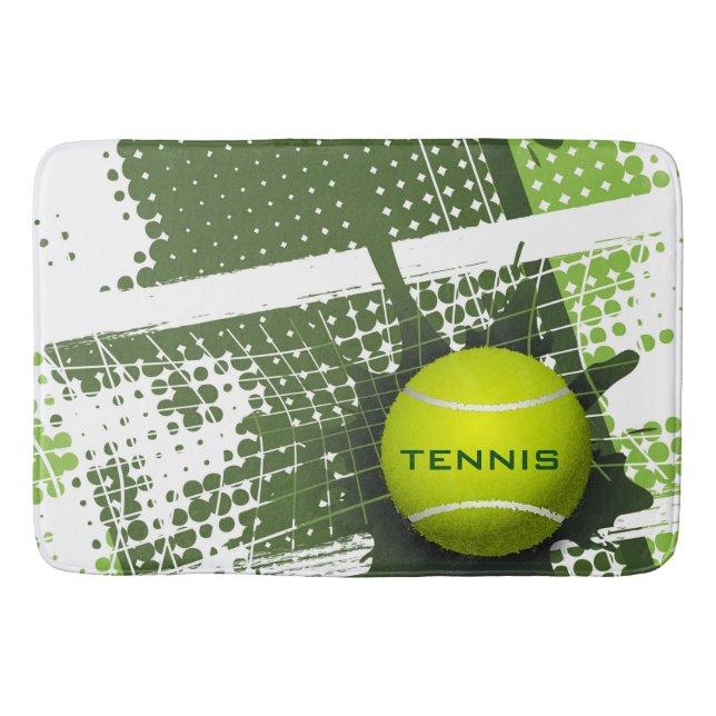 Tapis De Bain Tennis Design Bath Mat (Devant)