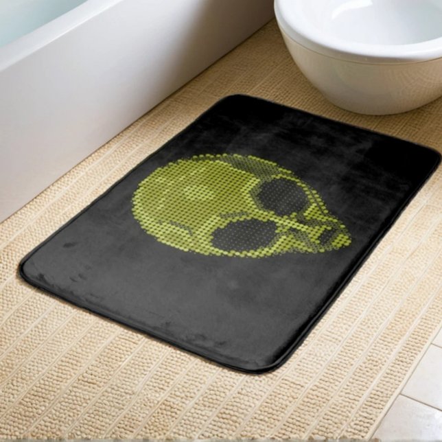 Tapis De Bain Tête Alien verte (Créateur téléchargé)