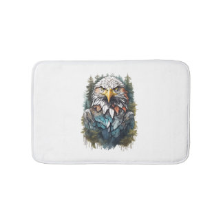 Tapis De Bain Tête d'aigle en forêt