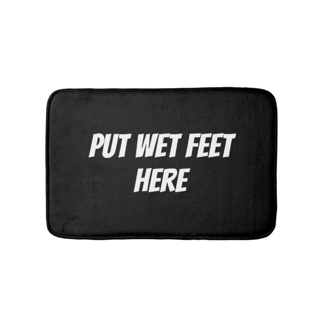 Tapis De Bain texte personnalisé drôle  (Devant)