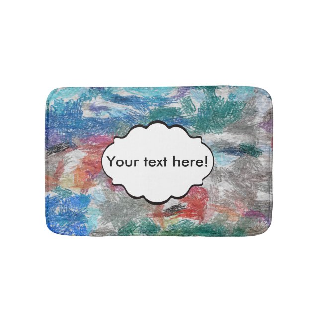 Tapis De Bain Texture de crayons (Devant)