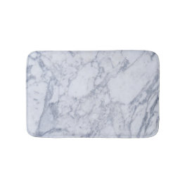 Tapis De Bain Texture de pierre de Marbre blanc