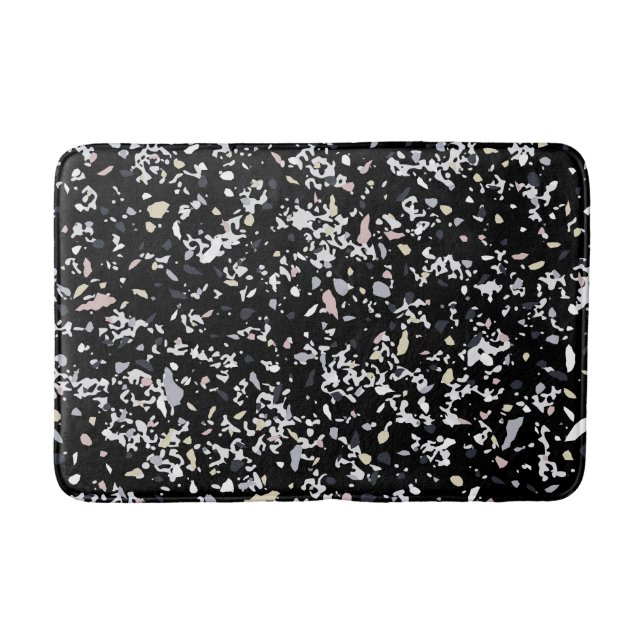 Tapis De Bain Texture en marbre noir (Devant)