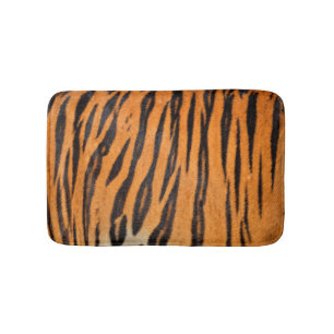 Tapis De Bain Texture réaliste de la peau du tigre.