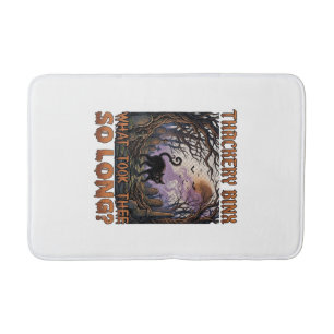 Tapis De Bain Thackery Binx Chat Noir Halloween Cimetière Chauve