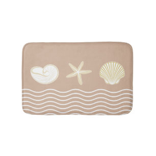 Tapis De Bain Thème tropical de la plage