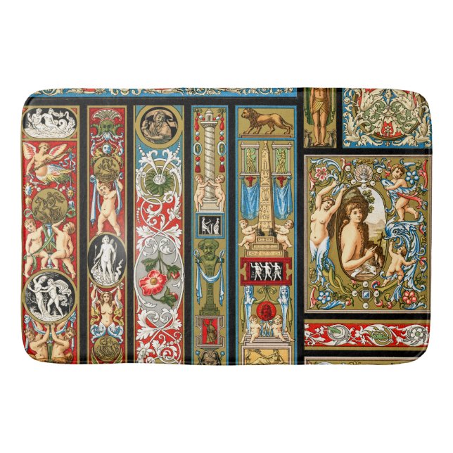 Tapis De Bain Thèmes Renaissance Textiles et tissus (Devant)