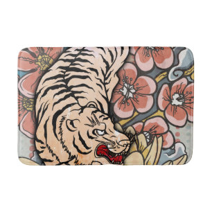 Tapis De Bain Tigre blanc