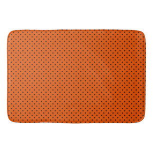 Tapis De Bain Tigre Orange et Points Noirs  