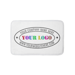 Tapis De Bain Timbre d'entreprise du logo d'entreprise personnal