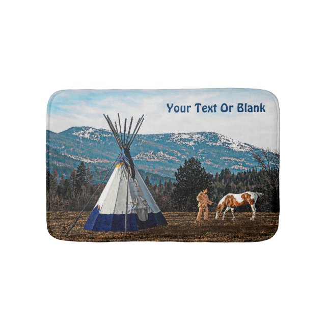 Tapis De Bain Tipi - Camp d'hiver (Devant)