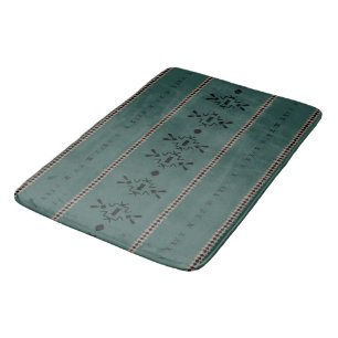 Tapis De Bain Tissu de boue verte de la forêt tribale  
